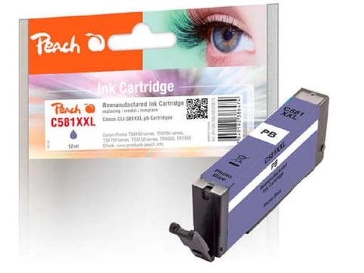 [90159707 1142521] Peach Tinte Canon CLI-581XXL Photo Blue