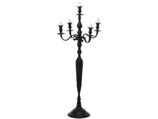 [90159718 1102517] Boltze Kerzenständer Victoria Aluminium, Schwarz