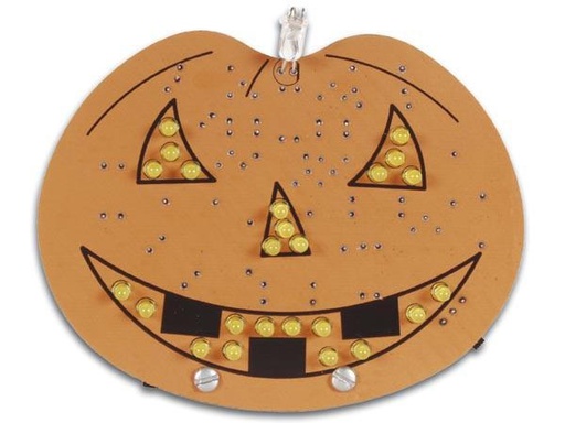 [90159754 1138630] Whadda Bausatz Halloween Kürbis mit Ein / Aus Schalter