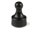 supermagnete Haftmagnet Player Neodym 10 x 20 mm Schwarz, 10 Stück