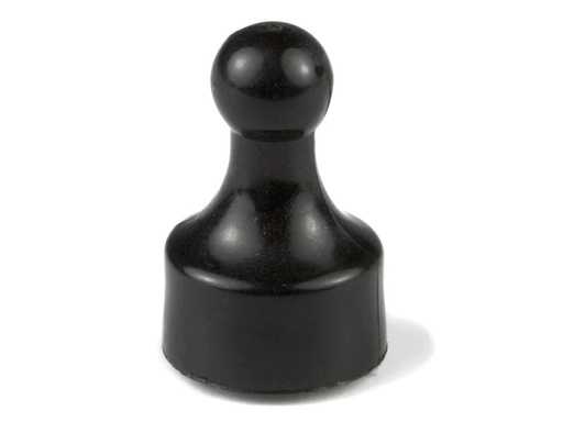 [90160019 279332] supermagnete Haftmagnet Player Neodym 10 x 20 mm Schwarz, 10 Stück