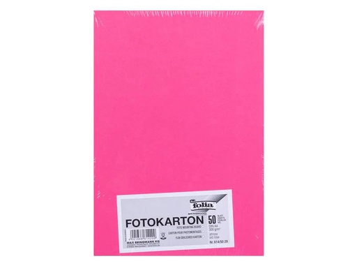 [90160055 1098834] Folia Fotokarton A4, 300 g/m², 50 Blatt, Altrosa