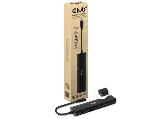 [90160092 1052763] Club 3D Dockingstation CSV-1592 USB Type C 3.2 Gen1 7in1 Hub