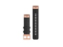 GARMIN Armband QuickFit, 20 mm Nylon/Schwarz/Coral