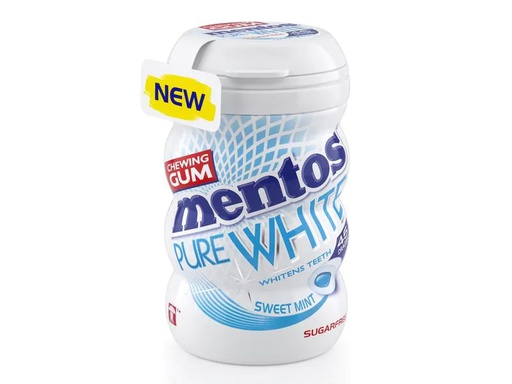 [90160273 1209375] Mentos Kaugummi Pure White Sweetmint 90 g