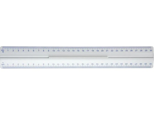 [90160291 112601] WEDO Lineal aus Aluminium, mit Griff, 30 cm
