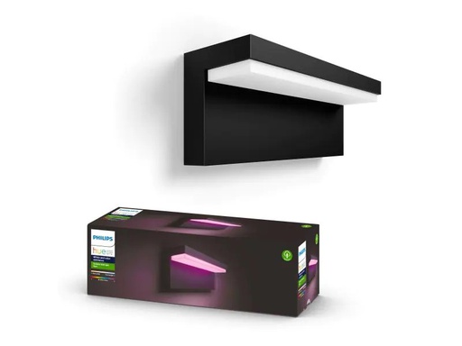 [90160401 1025214] Philips Hue White &amp; Color Ambiance Outdoor Nyro Wandleuchte Schwarz