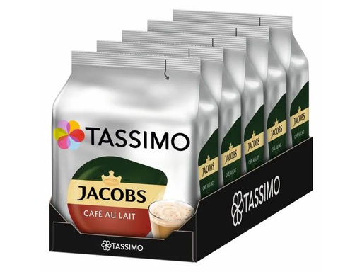 [90160552 316280] TASSIMO Kaffeekapseln T DISC Jacobs Café au Lait 80 Portionen