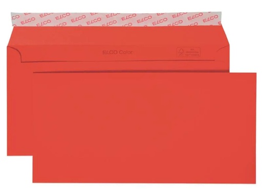 [90160562 1132481] ELCO Couvert Color C5/6, Keine Fenster, 25 Stück, Rot