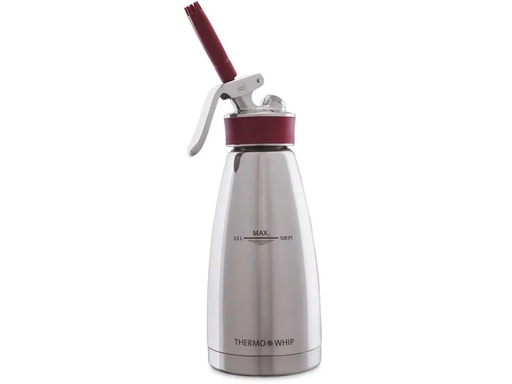 [90160623 1099351] Kisag Rahmbläser Whipper Thermo 0.5 l, Silber