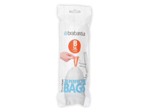 [90160702 289503] Brabantia Kehrichtsack PerfectFit 5 l, 20 Stück