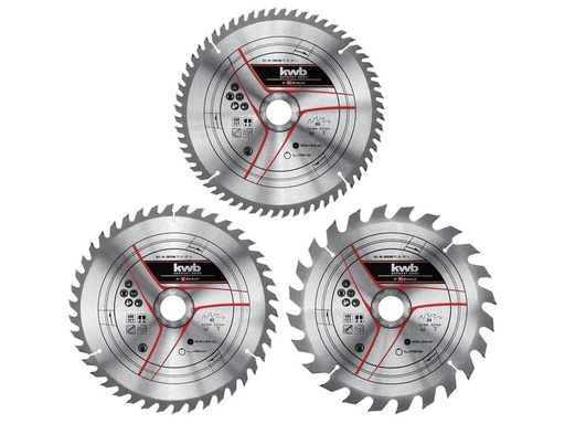 [90160990 1112179] Einhell Kreissägeblatt-Set Ø 250 x 30 mm, 3 Stück