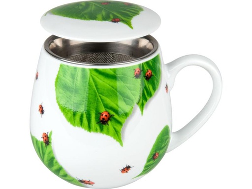 [90161005 947767] Könitz Teetasse Tea for you Marienkäfer 420 ml, 1 Stück, Mehrfarbig