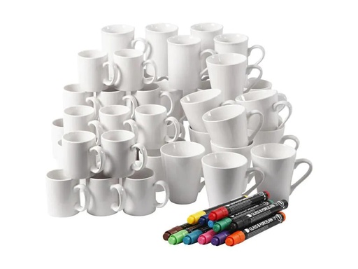 [90161050 657509] Creativ Company Porzellantasse 48 Stück