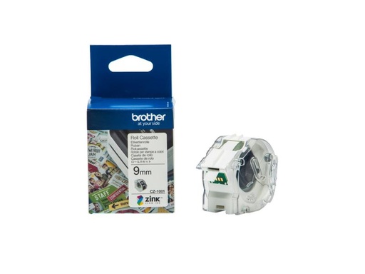[90161052 758095] Brother Etikettenrolle CZ1001 ZINK 9 mm x 5 m