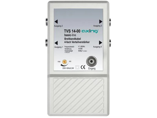 [90161075 705831] Axing CATV-Verteilverstärker TVS 14-00 4-fach