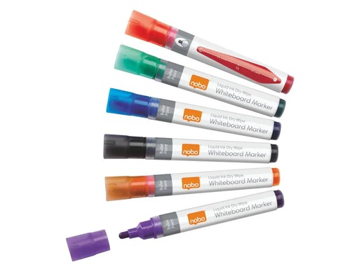[90016088 219706] Nobo 3-in-1 Liquid Ink 6 Stück