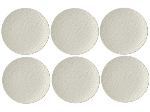 [90161192 757549] Villeroy &amp; Boch Frühstücks- &amp; Dessertteller Manufacture Rock 6 Stk. Weiss