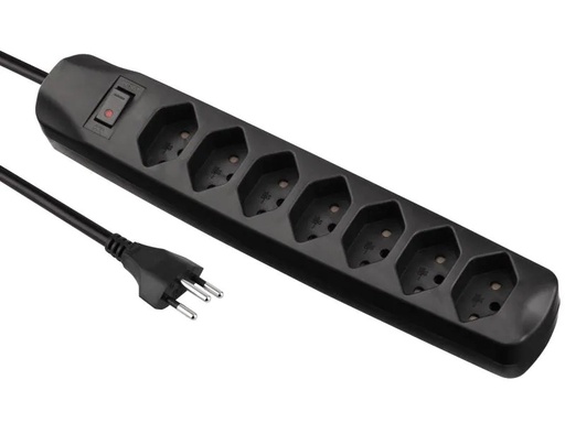 [90161220 679473] FURBER.power Steckdosenleiste 7x T13 mit Schalter
