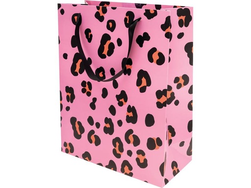 [90161252 1216240] Rico Design Geschenktasche Leo 1 Stück, Orange/Rosa, 26 x 32 x 12 cm