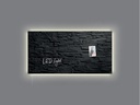 Sigel Glassboard LED artverum 91 cm x 46 cm, Schwarz