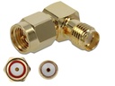 Delock Antennenadapter 90°, 10 GHz SMA Stecker (m) - SMA Buchse (f)