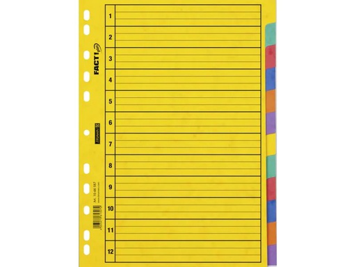 [90016159 686350] Brunnen Register A4 Fact Plus 1-12