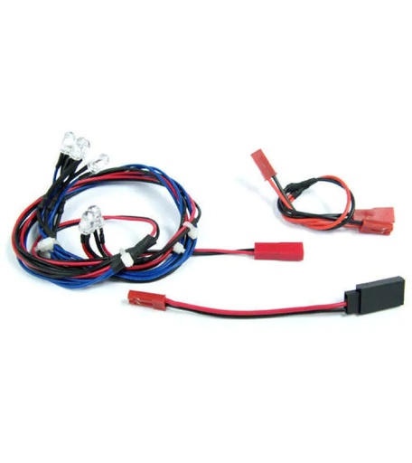 [90016217 516534] Yeah Racing Modellbau-Beleuchtung Set, Weiss/Rot