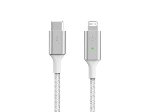 [90001601 1205551] Belkin USB-Ladekabel Boost Charge LED USB C - Lightning 1.2 m