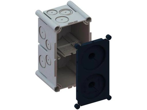 [90016311 1022170] AGRO Einlasskasten 2 x 1 ohne Schutzdeckel, 850 °C GDP