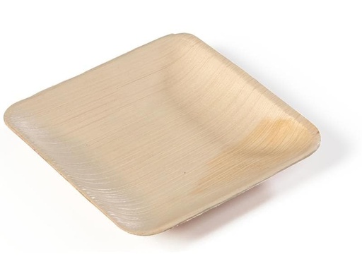 [90016321 1072813] Sier Einwegteller Palm 20 cm x 20 cm, 20 Stück