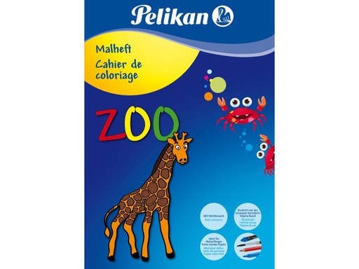 [90016399 399362] Pelikan Malbuch Zoo A4
