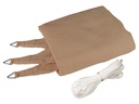 Windhager Sonnensegel 400 cm, Dreieck, Schilf