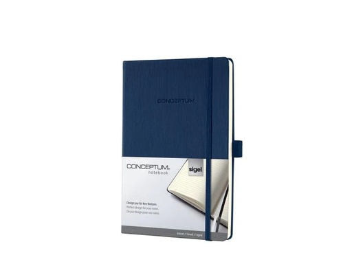[90016574 542849] Sigel Notizbuch Conceptum A5, Liniert, Blau