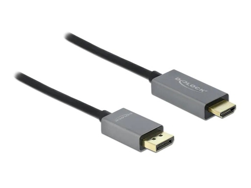 [90016610 1093105] Delock Kabel DisplayPort 1.4 - HDMI, 4K 60Hz, HDR 3m