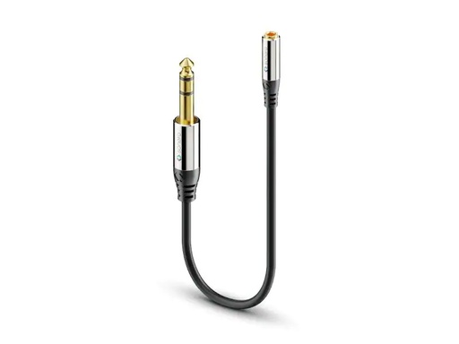 [90016649 1094297] sonero Audio-Kabel 6.3 mm Klinke - 3.5 mm Klinke 0.25 m