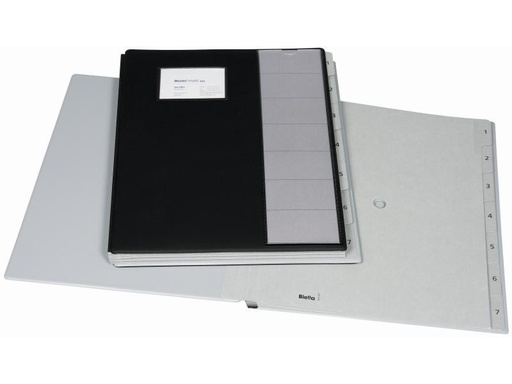 [90016651 1093579] Biella Pultmappe A4 Pronto 1-7 Schwarz
