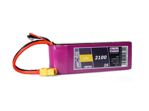 [90016949 1017050] Hacker RC-Akku LiFe 2100 mAh 6.6 V 30C TopFuel ECO-X MTAG