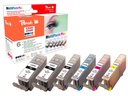 Peach Tintenset Canon CLI-526/PGI-525 C, M, Y, 2x BK