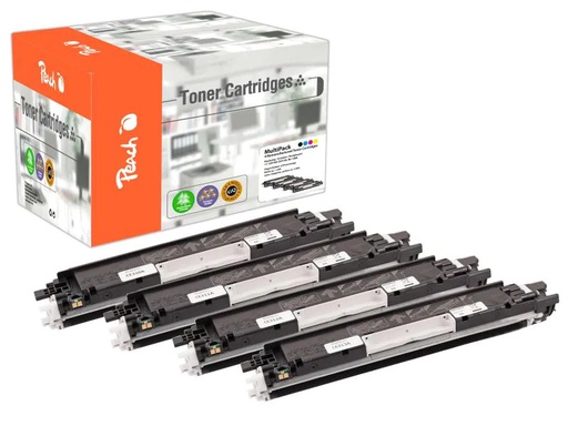 [90017350 330374] Peach Tonerset HP Nr. 126A (CE31A) BK, C, M, Y