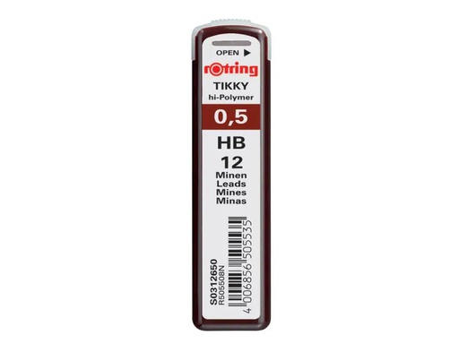 [90017359 204213] Rotring Schreibmine Tikky Schwarz, 0.5 mm