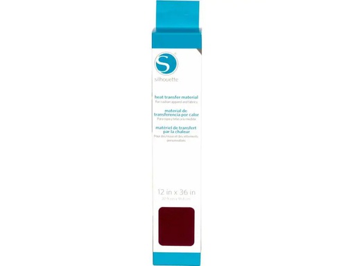 [90017496 1043166] Silhouette Aufbügelfolie 30.5 cm x 91.4 cm Glatt, Maroon