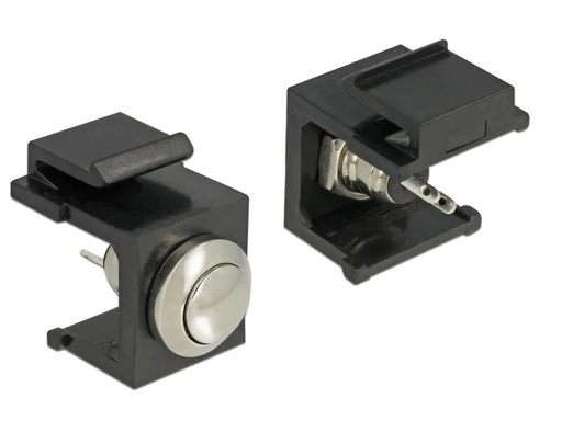 [90017531 830134] Delock Keystone-Modul Drucktaster Schwarz