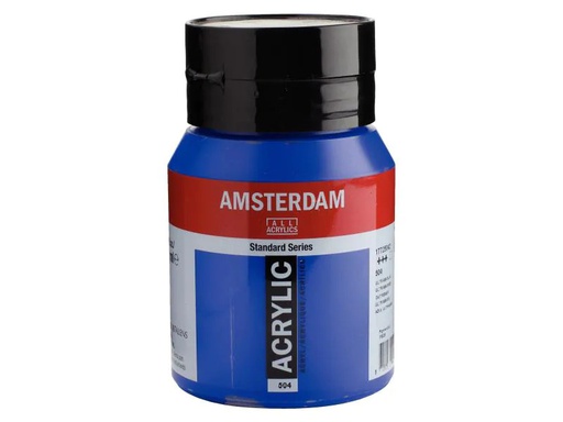 [90017577 995963] Amsterdam Acrylfarbe Standard 504 Ultramarinviolett transp., 500 ml