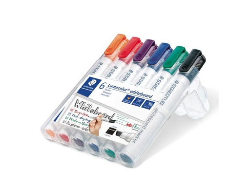 [90017597 914835] Staedtler Lumocolor 351 6er-Set, Keilspitze