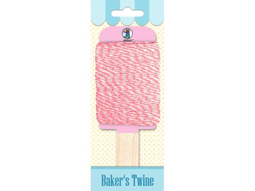 [90017669 1198310] URSUS Kordelband Bakers Twine 1.1 mm x 15 m, Rosa