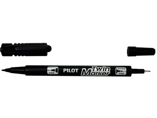 [90017765 221175] Pilot Permanent-Marker Twin Marker Slim Schwarz