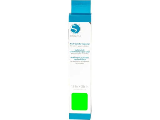 [90017962 1043170] Silhouette Aufbügelfolie 30.5 cm x 91.4 cm Glatt, Neon Green