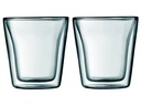 Bodum Thermobecher Canteen 100 ml, 2 Stück, Transparent