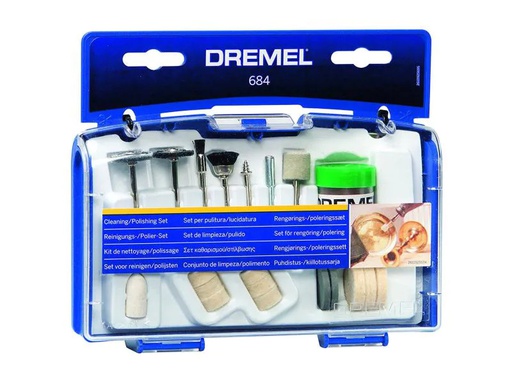 [90018207 147590] Dremel Zubehörset 684 Box Reinigen und Polieren